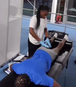Sports massage treatment at DoubleE Therapy
